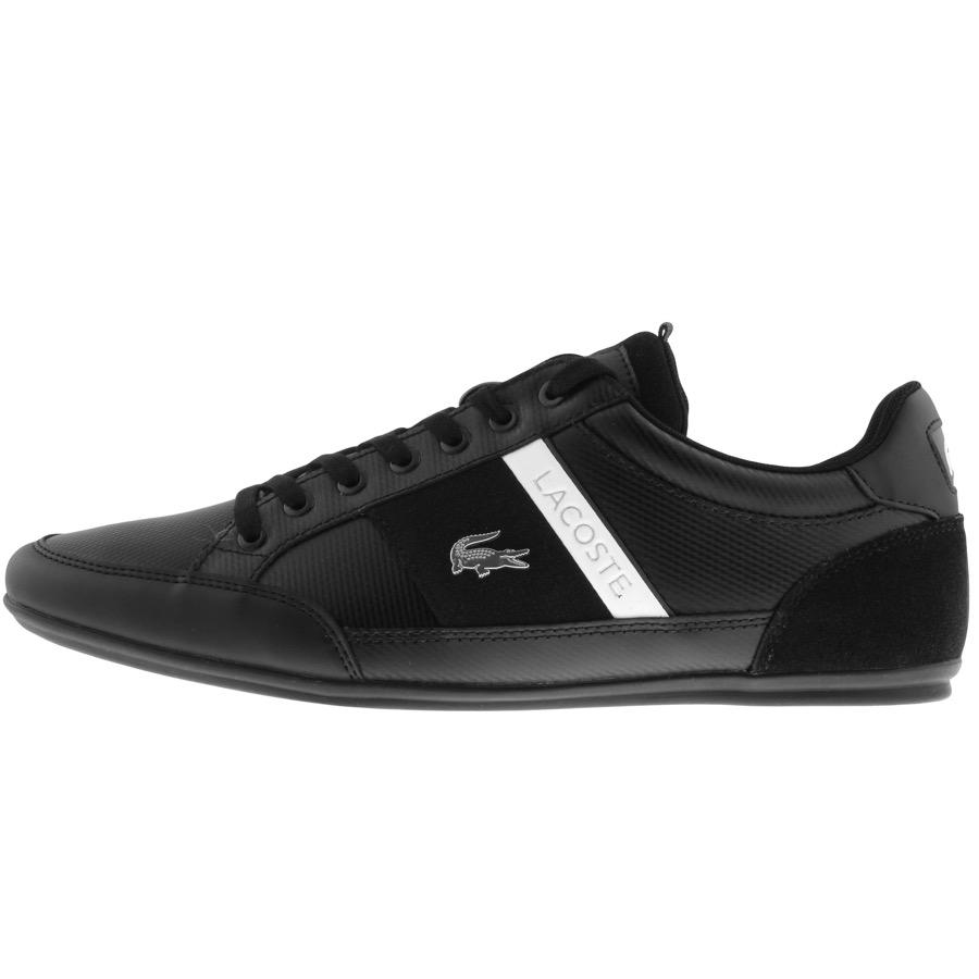 Lacoste Leather Chaymon Trainers in Black for Men - Lyst