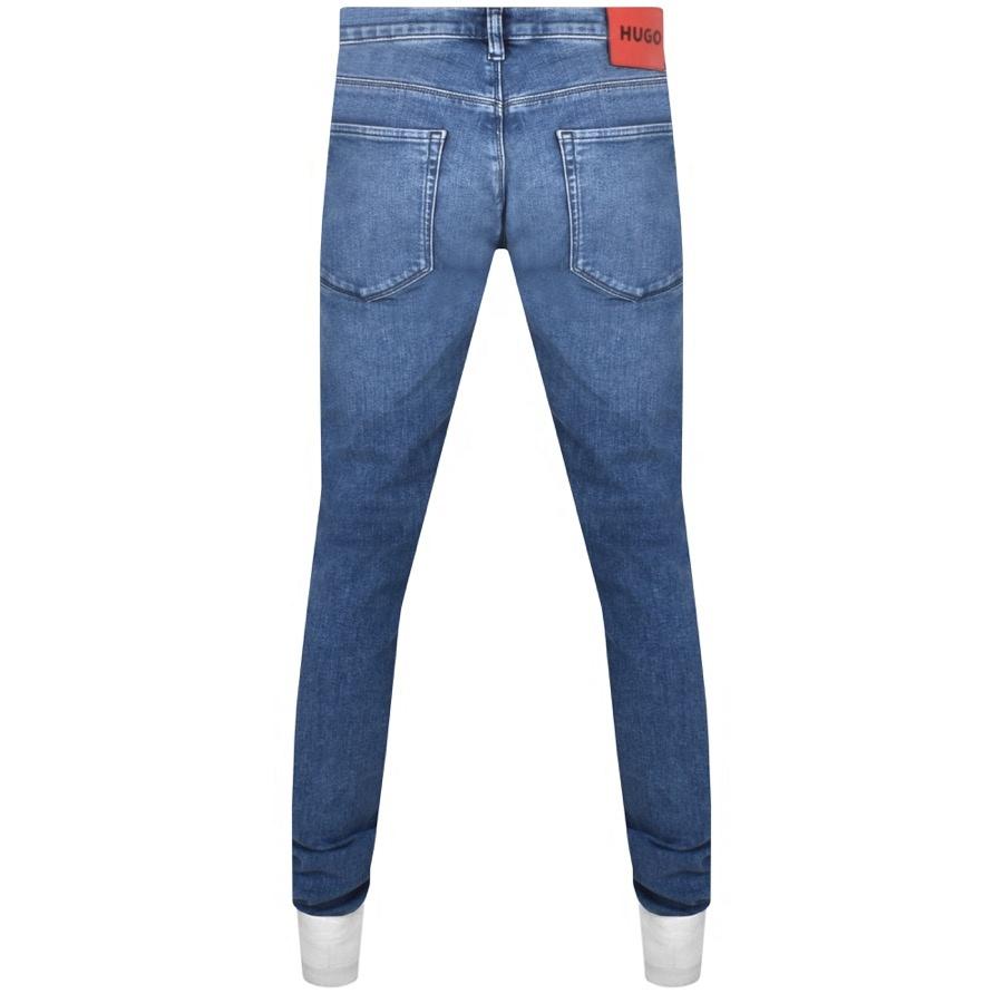 HUGO 734 Extra Slim Fit Jeans Mid Wash in Blue for Men | Lyst