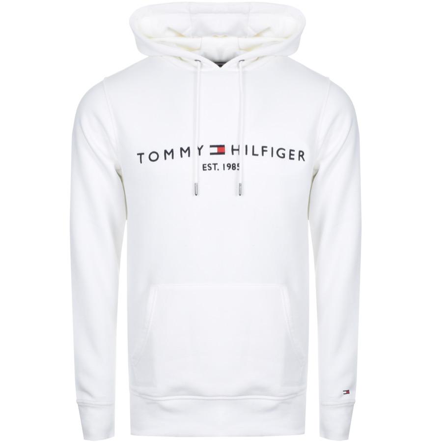 tommy hilfiger logo pullover hoodie