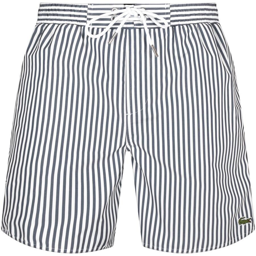 Lacoste Striped Swim Shorts in Blue for Men Lyst UK