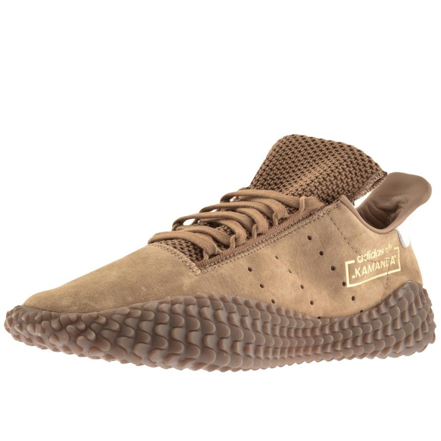 adidas Originals Leather Adidas Kamanda 01 Trainers Brown for Men