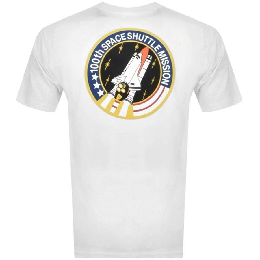 Alpha Industries Space Shuttle Logo T Shirt in White for Men | Lyst