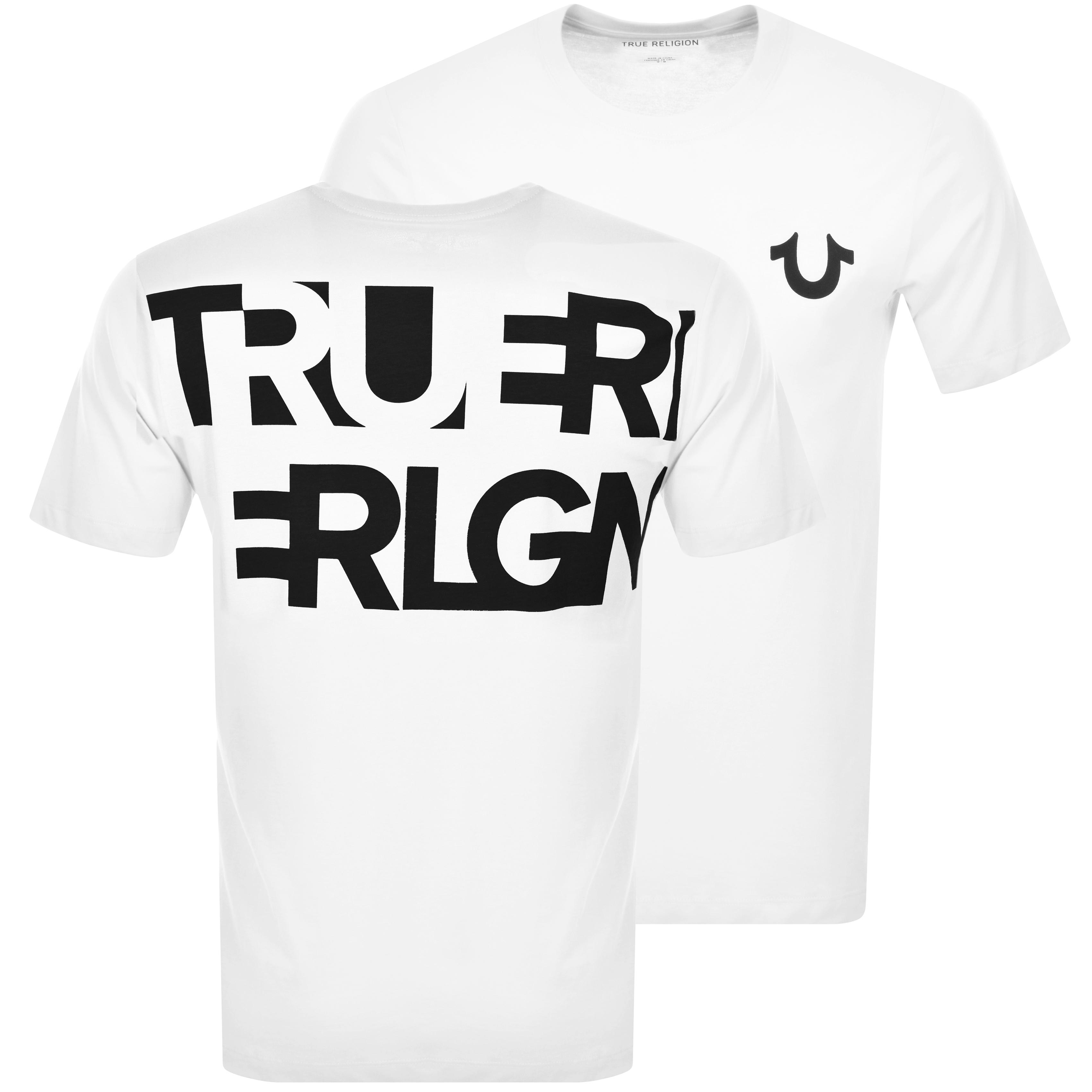 True Religion Cotton Logo T Shirt in White for Men Lyst