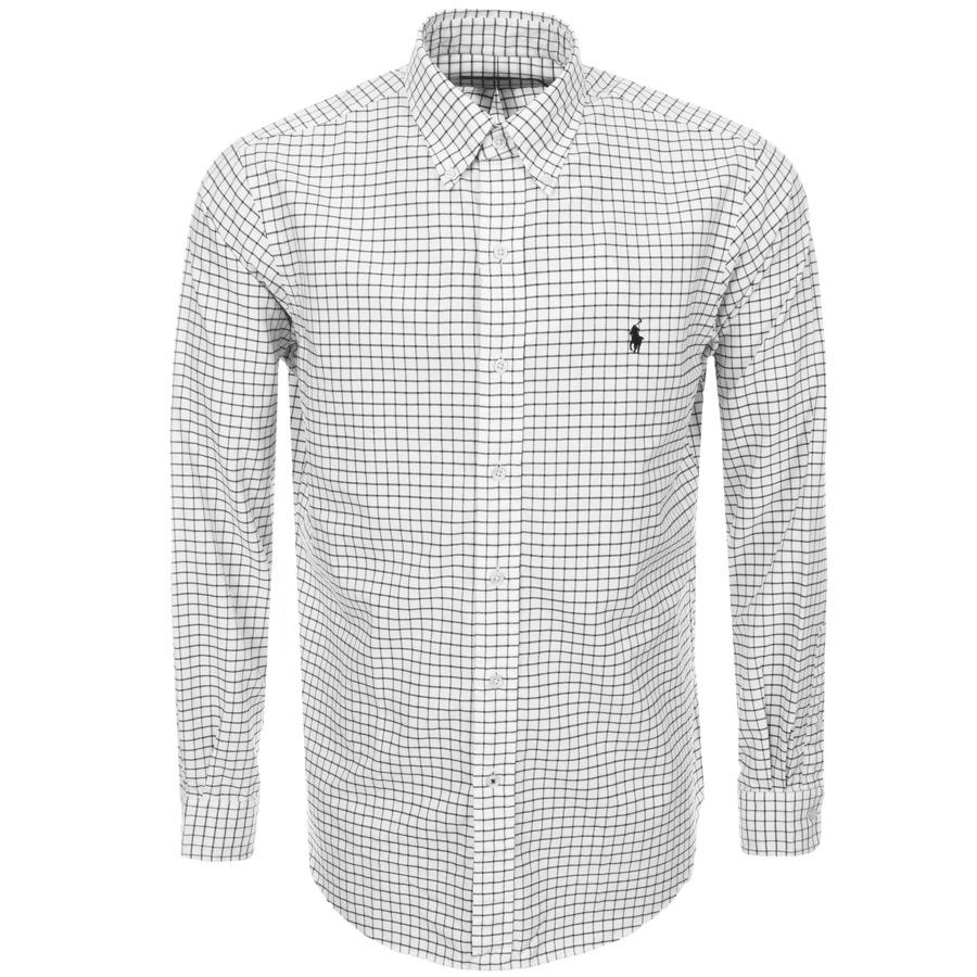ralph lauren black and white check shirt