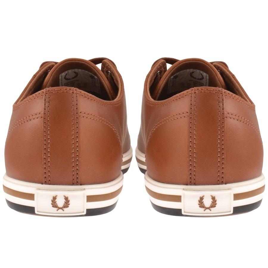 Fred Perry Kingston Leather Trainers in Brown for Men | Lyst