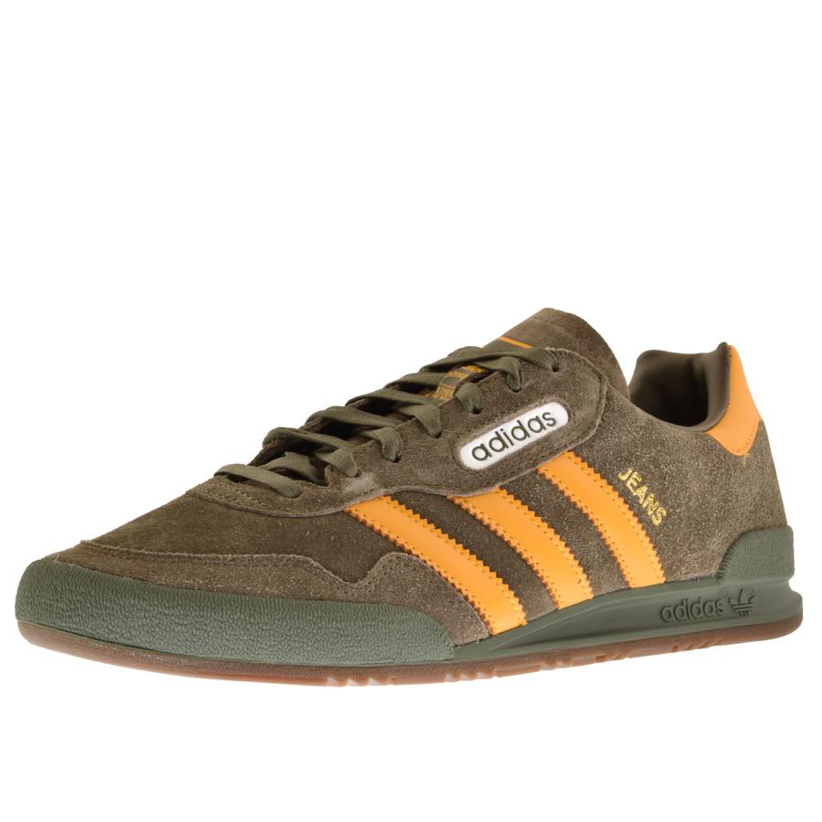 adidas Originals Jeans Super Trainers Khaki in Natural for Men | Lyst UK