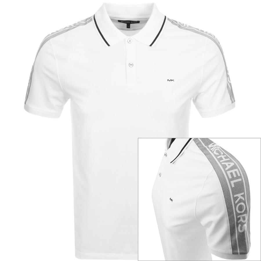 michael kors white polo