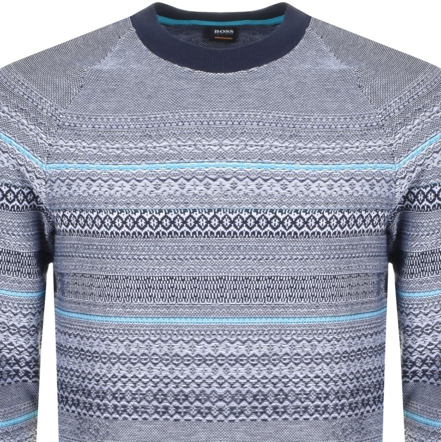 boss blue jumper