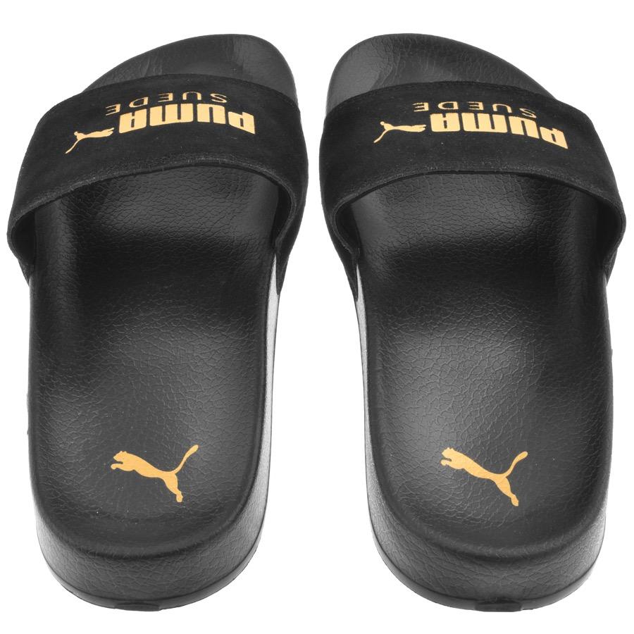 puma men's leadcat suede slide sandal
