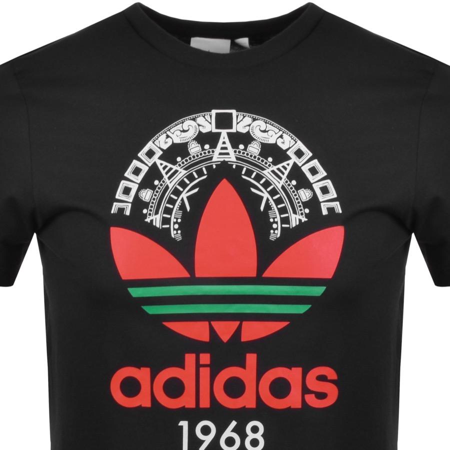 red adidas shirt