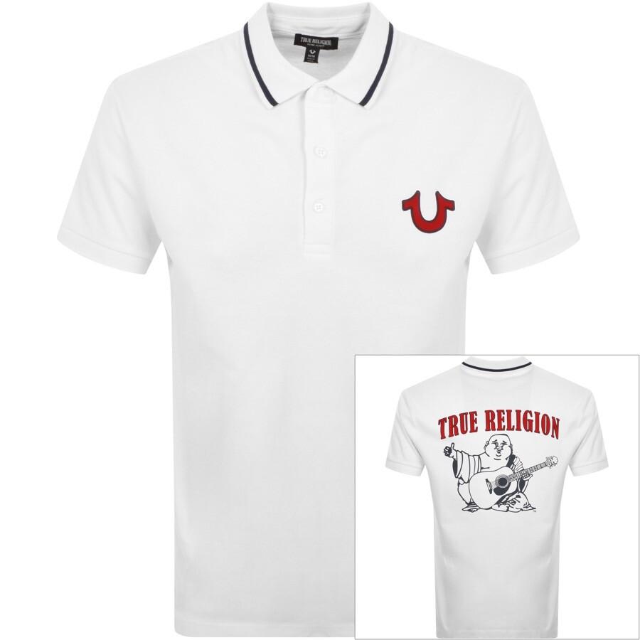 White true religion polo clearance shirt