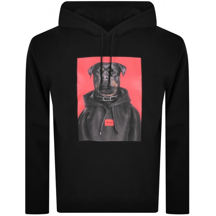 HUGO Doodie Hoodie Black in Blue for Men | Lyst
