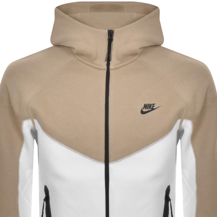 Nike Sportswear Tech Full Zip Hoodie in Natural for Men | Lyst UK