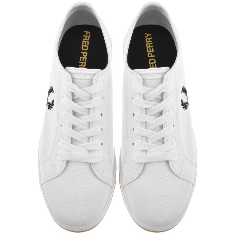 Fred Perry Kingston Twill Trainers in White for Men | Lyst