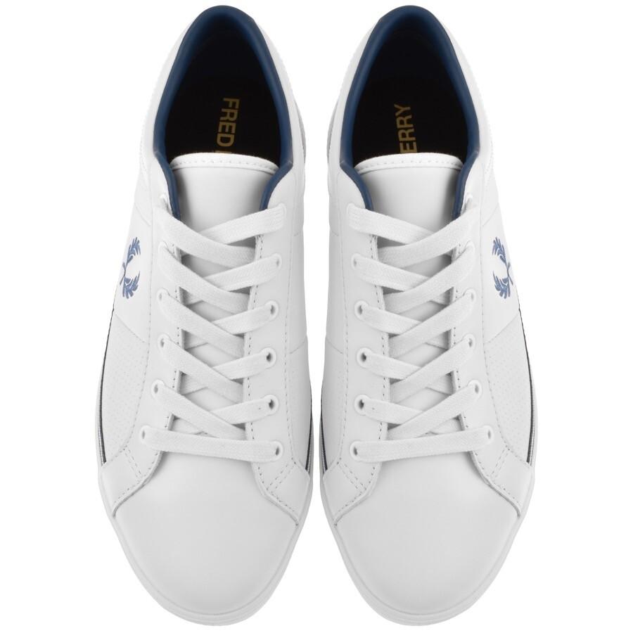 Fred Perry Baseline Leather Trainers in White for Men | Lyst