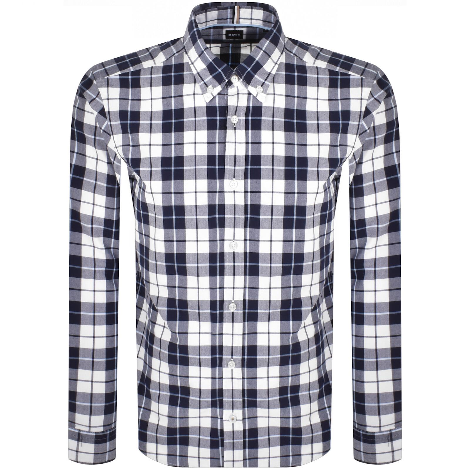 BOSS BUSINESS Boss C Liam Long Sleeve Shirt in Blue for Men Lyst UK