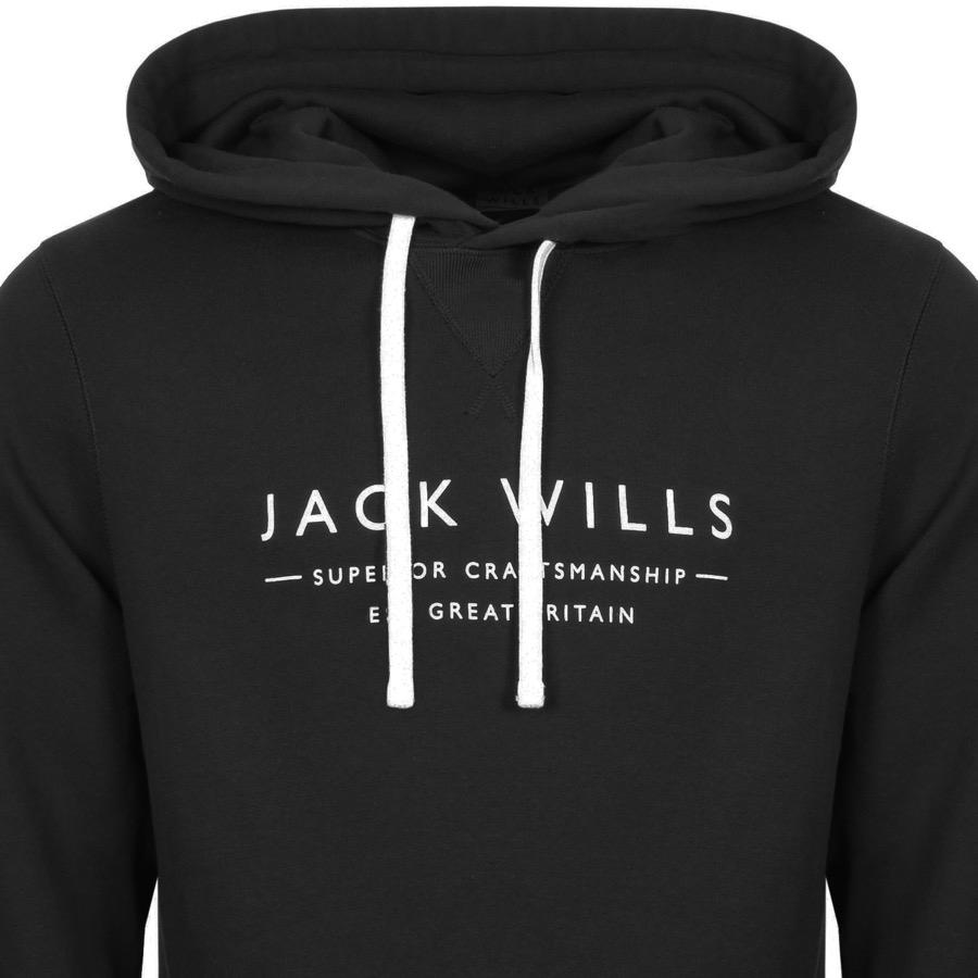 jack wills black hoodie mens