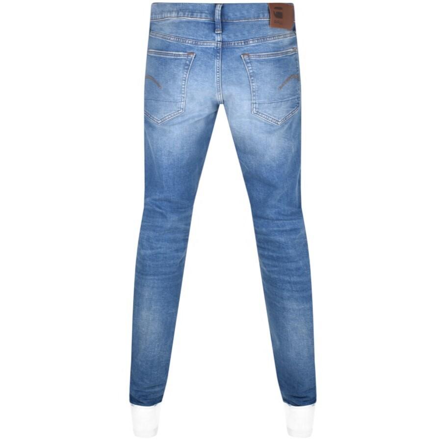 G-Star RAW Raw 3301 Tapered Light Wash Jeans in Blue for Men | Lyst