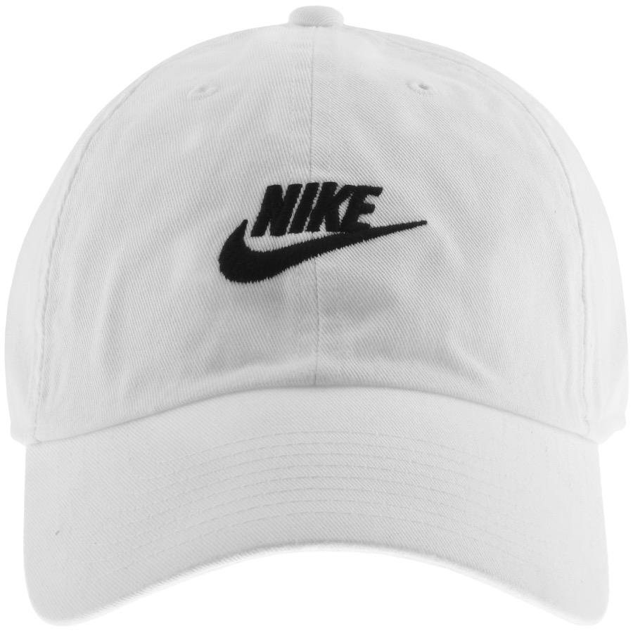 Nike Cotton Swoosh Cap in White for Men - Lyst