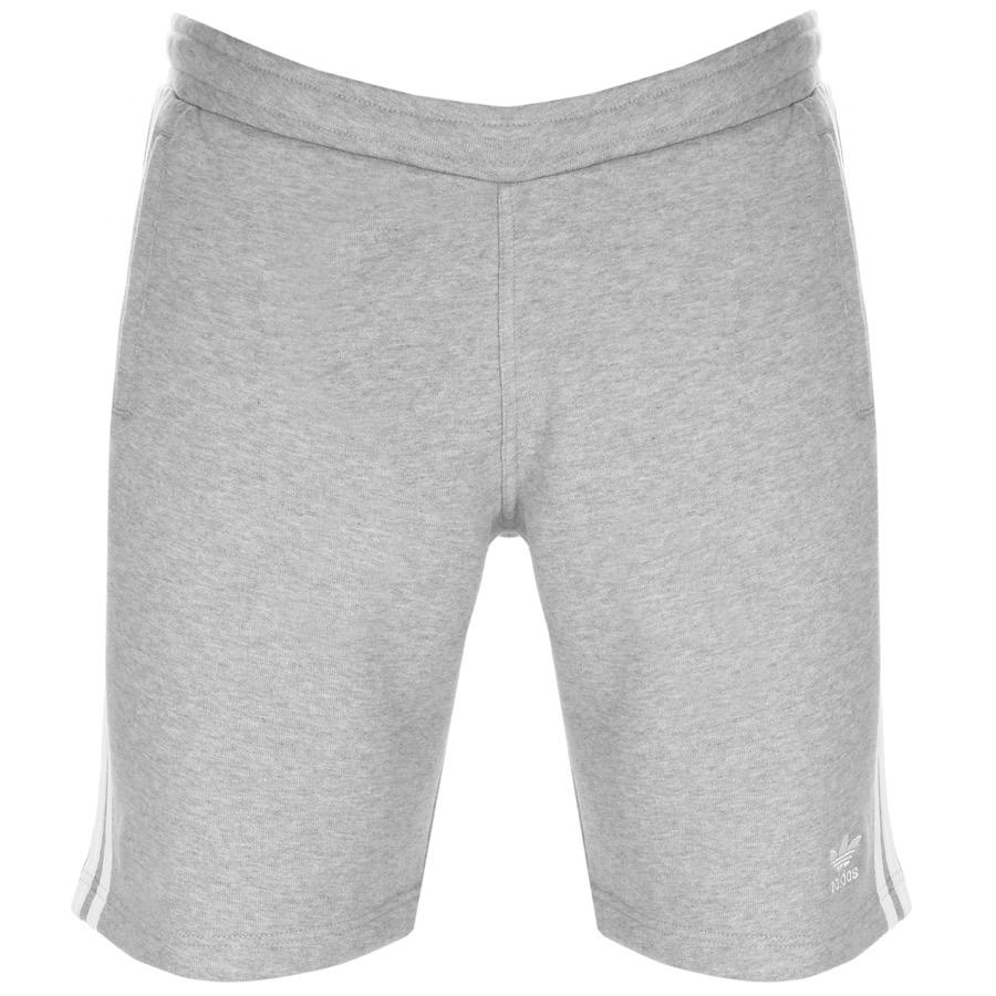 adidas Originals 3 stripe Jersey Shorts In Grey Dh5803 in Gray for Men Save  60% Lyst