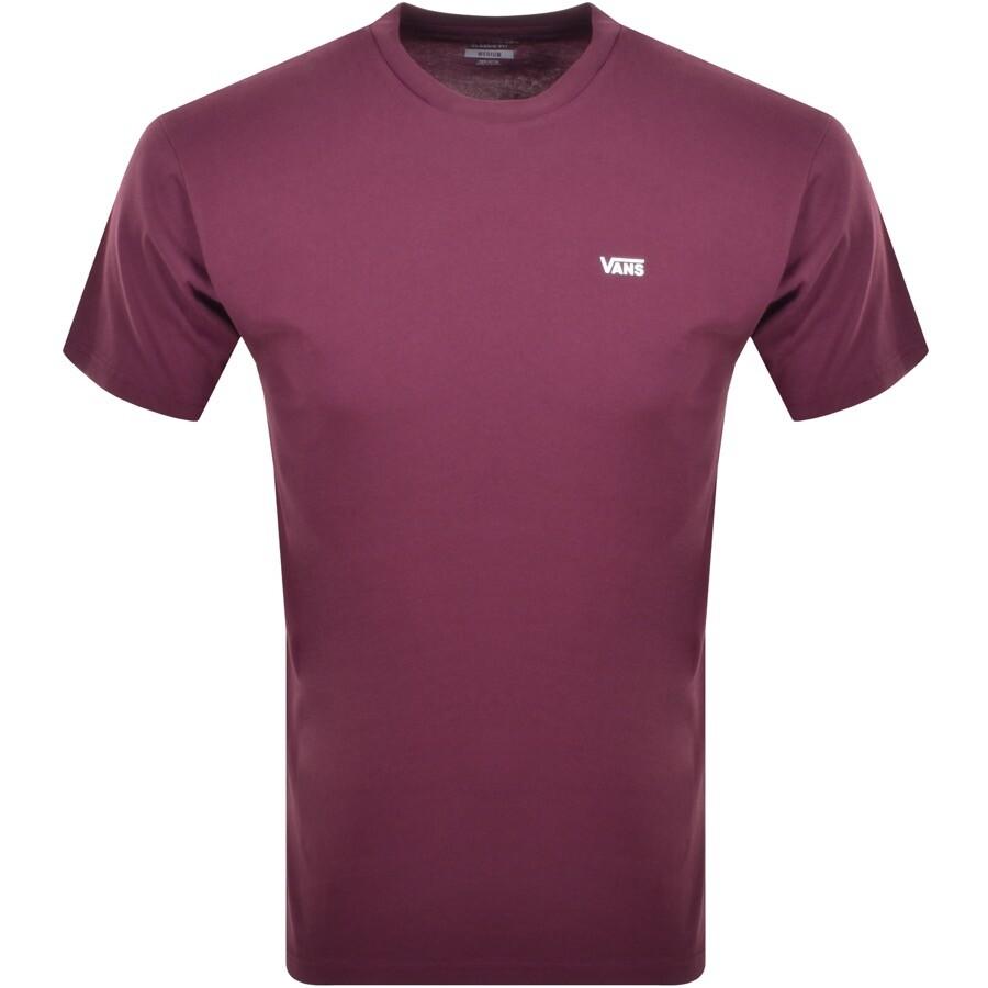 Vans Cotton Classic Logo T Shirt Burgundy in Purple for Men | Lyst