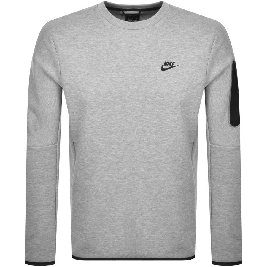 nike grey crew sweatshirt