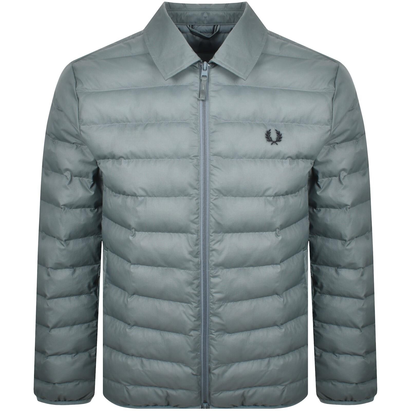 Fred Perry Collared Insulated Jacket in Blue for Men | Lyst UK