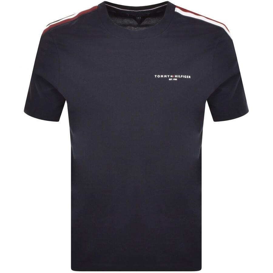 Tommy Hilfiger Global Stripe T Shirt in Blue for Men | Lyst