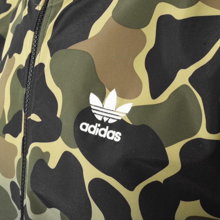Adidas green camo windbreaker 2025