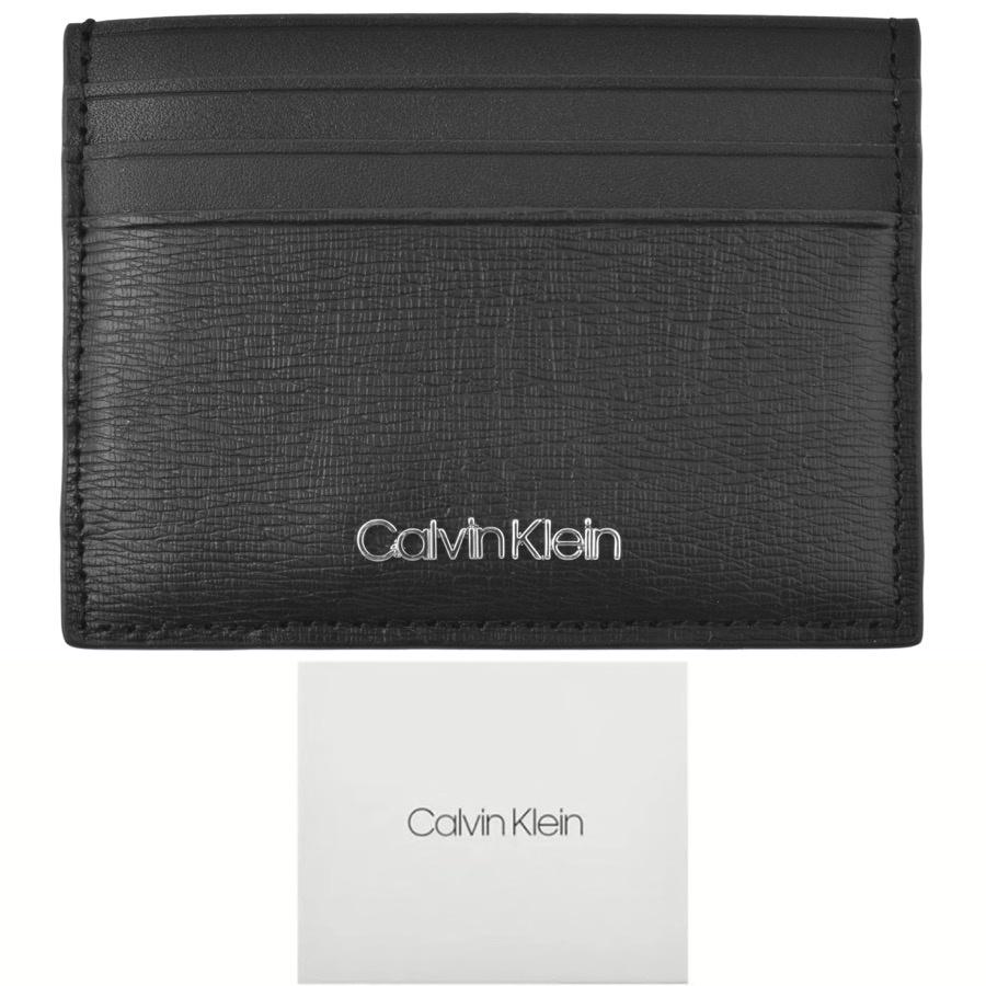 Calvin Klein Leather Minimalism Cardholder in Black for Men | Lyst