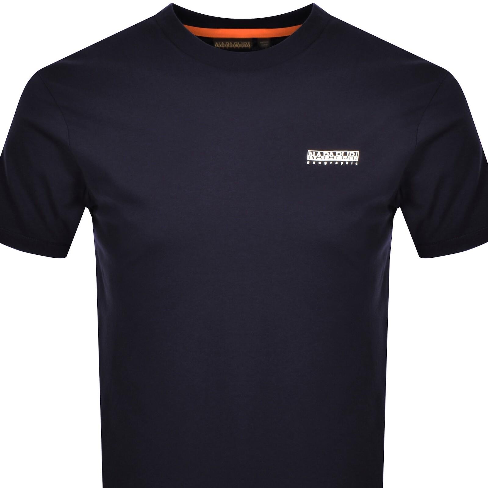 Napapijri Men's Short Sleeve T-Shirt - Round Neck Cotton Tee In Green, Style NP0A4F6J SILEA For Spring/Summer - View #7