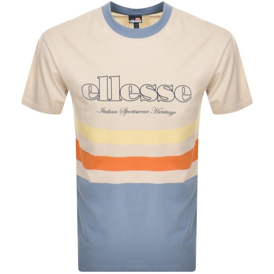 Ellesse Scottura T Shirt in Natural for Men | Lyst