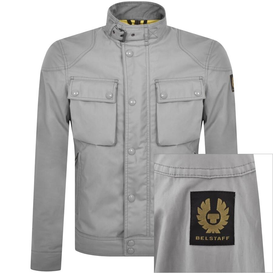 Belstaff Racemaster Waxed Jacket in Gray for Men | Lyst