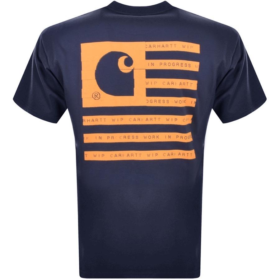 Carhartt Wip Label State Flag T Shirt in Blue for Men | Lyst