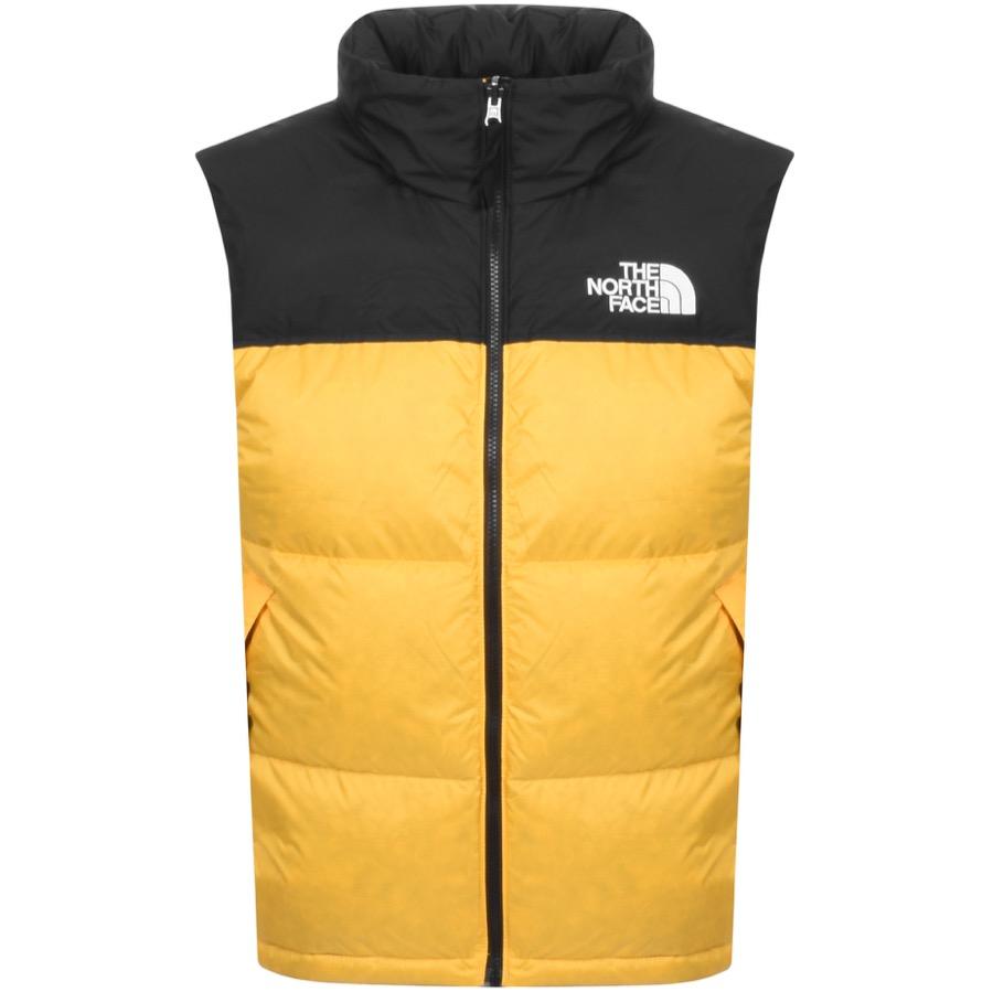 The North Face Synthetic 1996 Nuptse Down Gilet in Yellow for Men - Lyst