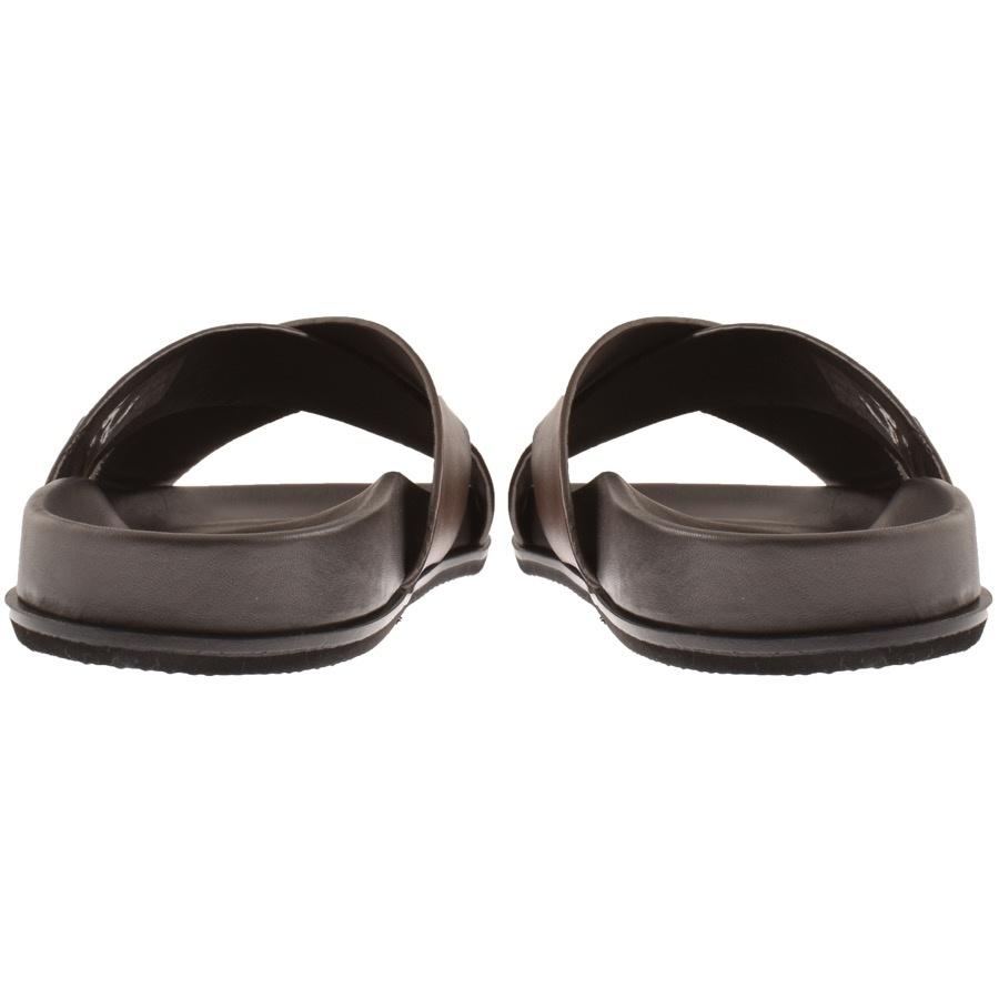 Ted Baker Oscarr Leather Sliders in Brown for Men | Lyst UK