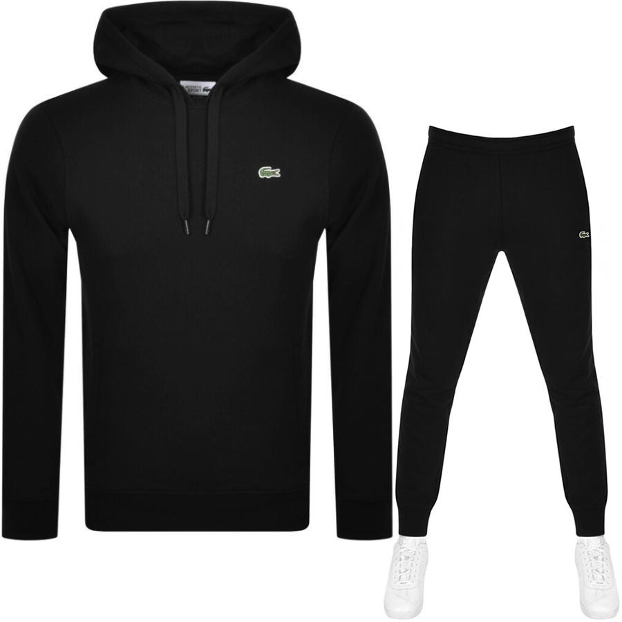 Lacoste Hooded Tracksuit in Black for Men Lyst