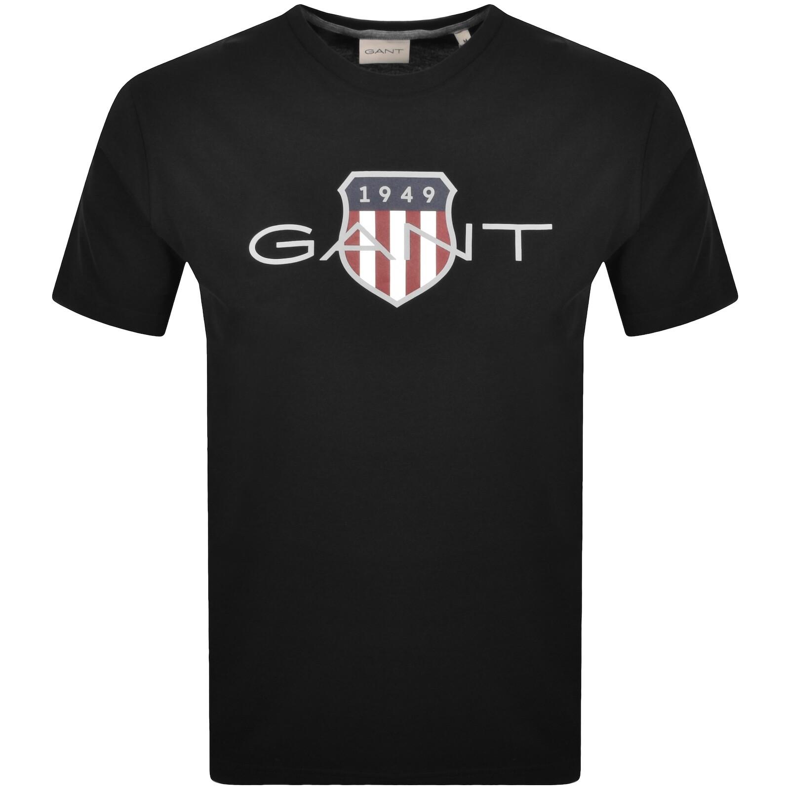 GANT Heren REG Shield SS T-shirt, Capri Blue, standaard, capri blue, XL
