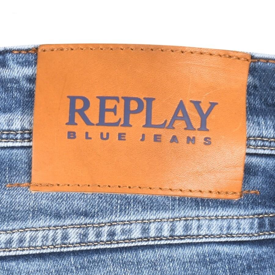 Replay Anbass Slim Fit Mid Wash Jeans in Blue Men Lyst