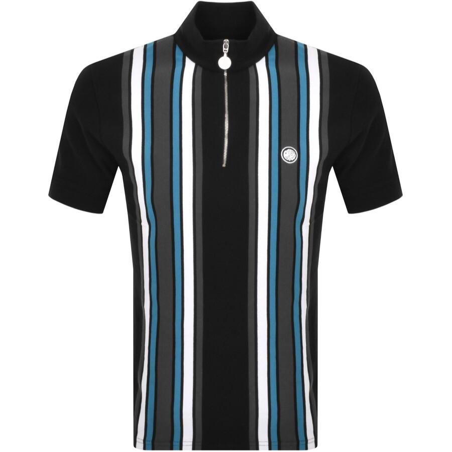 Pretty Green Marriot Stripe Polo T Shirt in Black for Men Lyst