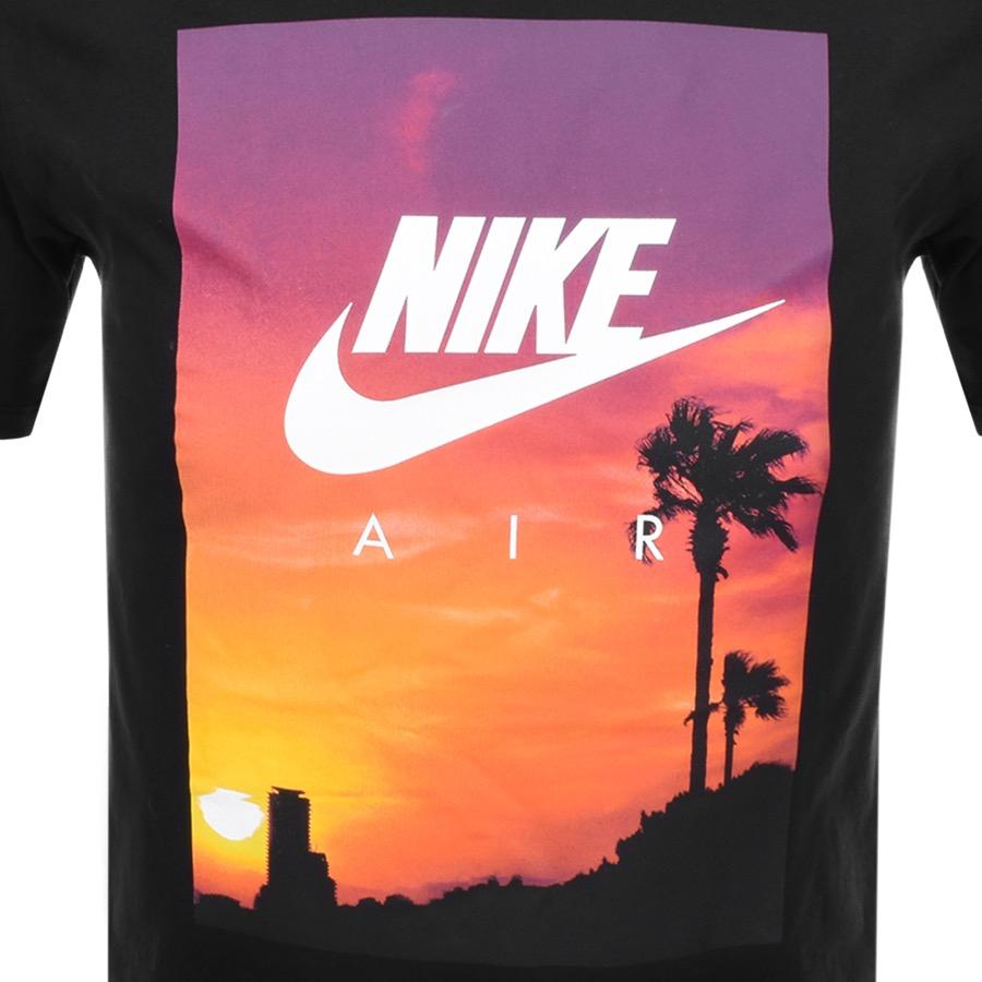 Nike Air Sunset Logo T Shirt Black for Men | Lyst UK