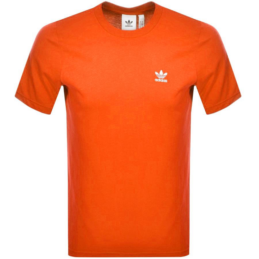 orange adidas originals t shirt