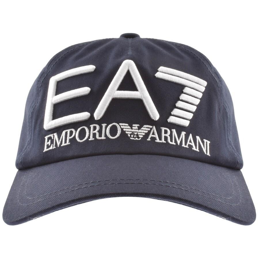 EA7 Emporio Armani Logo Baseball Cap in Blue for Men | Lyst