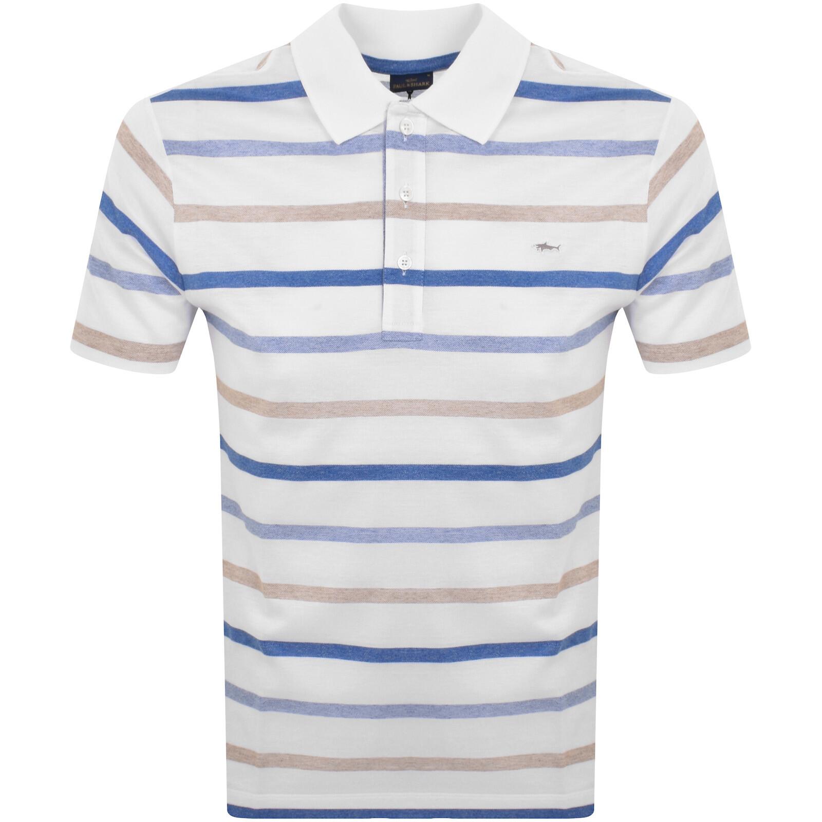 Polo Shirt PAUL amp; SHARK Men color Gnawed Blue