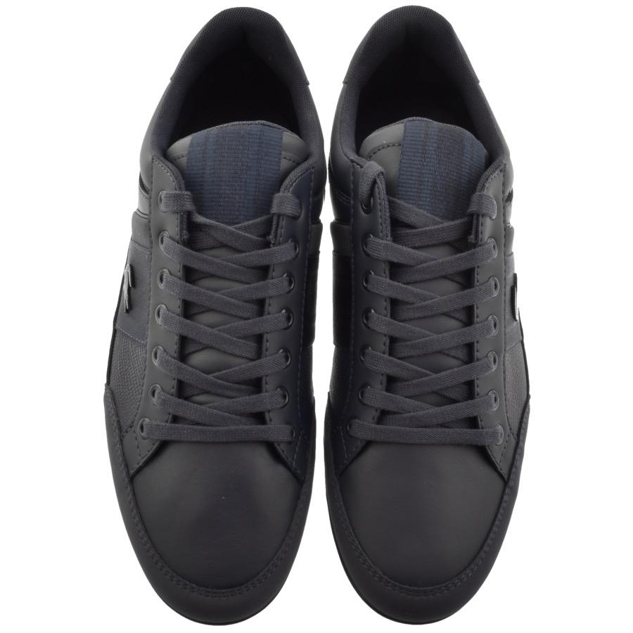 lacoste chaymon trainers navy