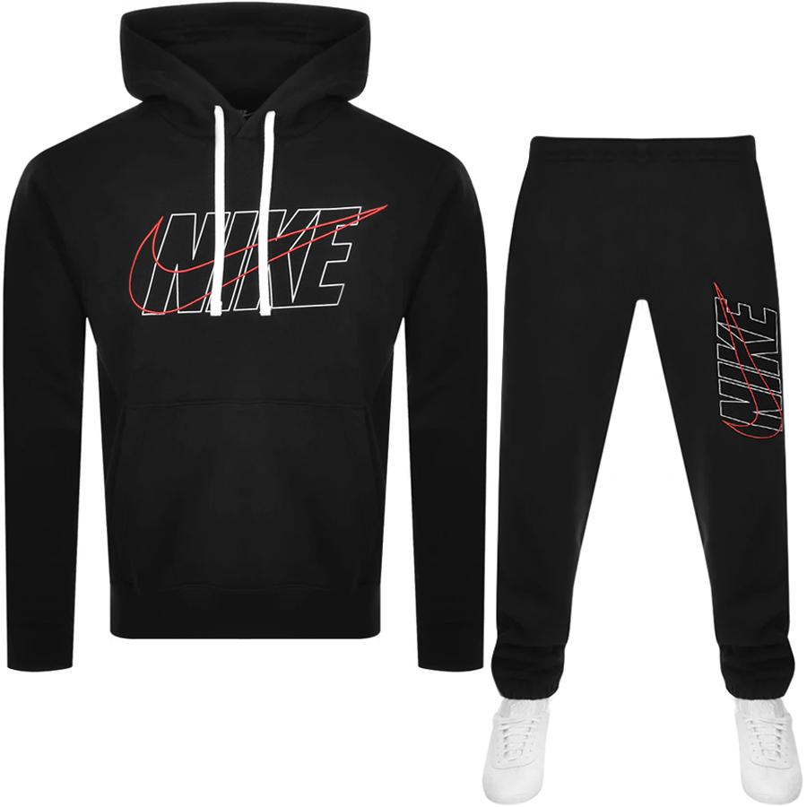 Nike Fleece Tracksuit in Black for Men - Lyst