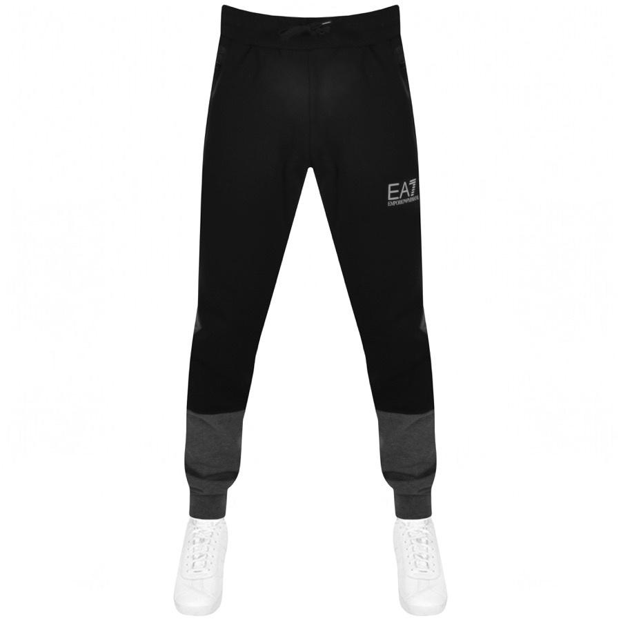 EA7 Cotton Emporio Armani jogging Bottoms in Black for Men | Lyst