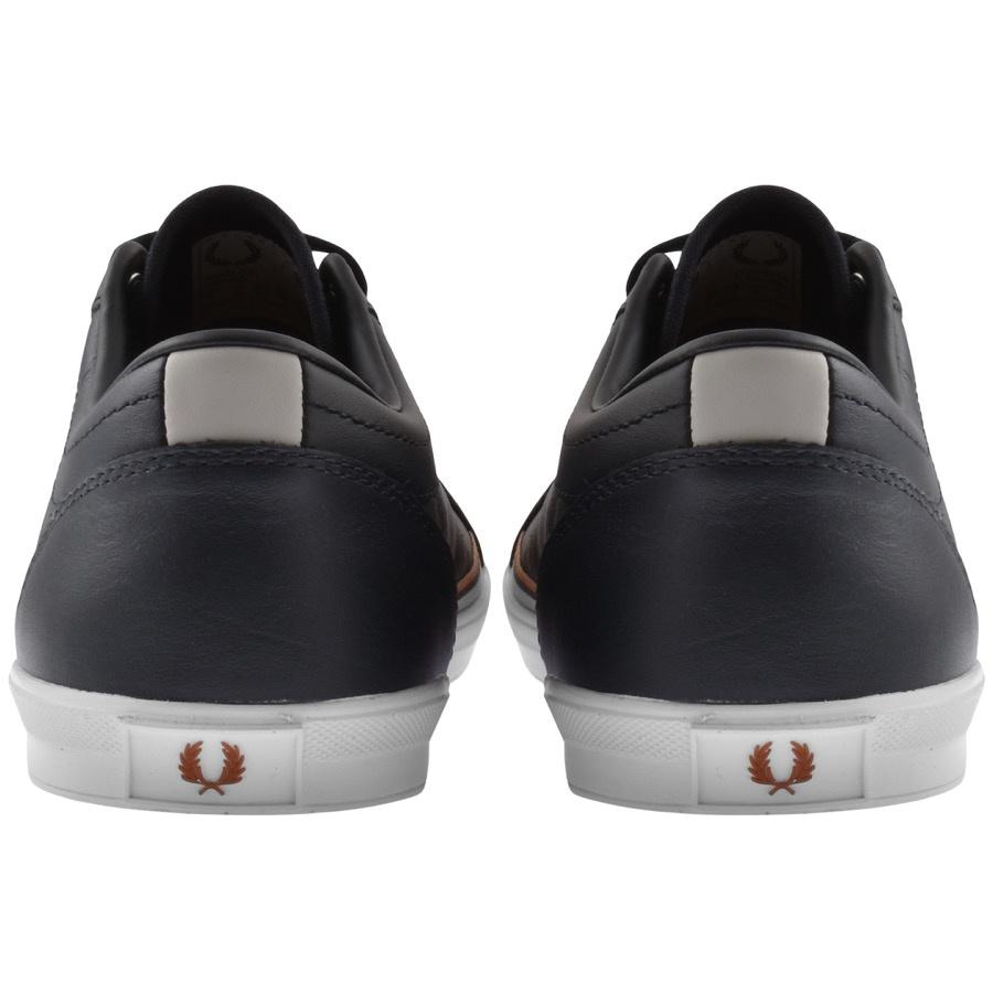 Fred Perry Baseline Leather Trainers in Blue for Men | Lyst