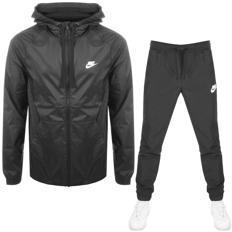 grey nike hooded tracksuit