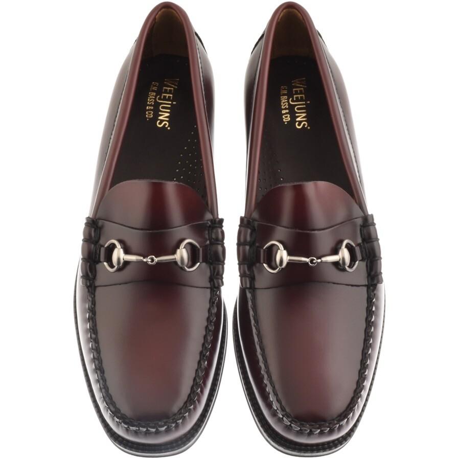 G.H. Bass & Co. Weejun Lincoln Leather Loafers in Red for Men | Lyst